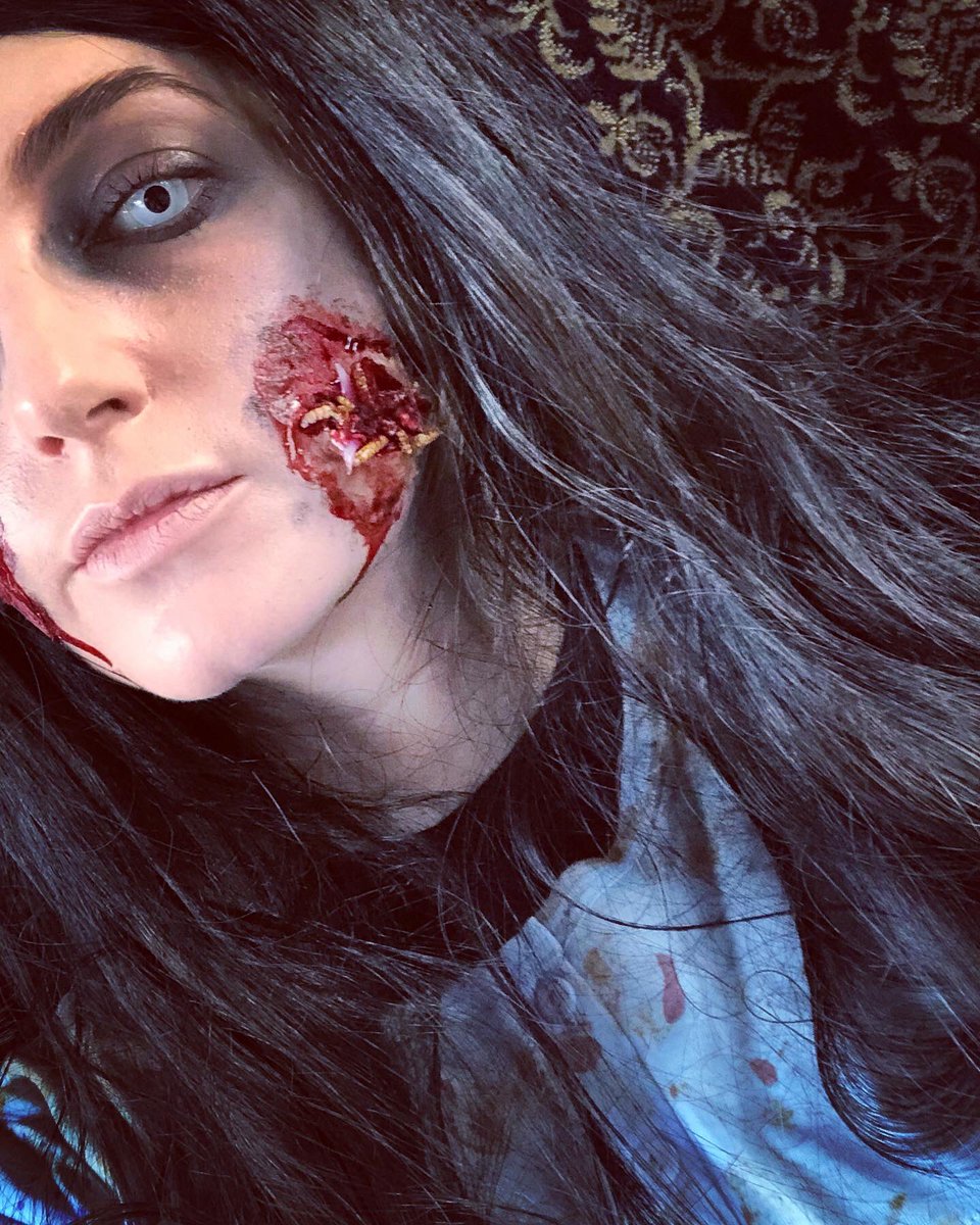 MillyCorbett's tweet photo. Happy Halloween 🎃👻 
#Halloween #Halloweenmakeup #sfx #zombie #spooky #spookyseason https://t.co/oZYGCLHhoH