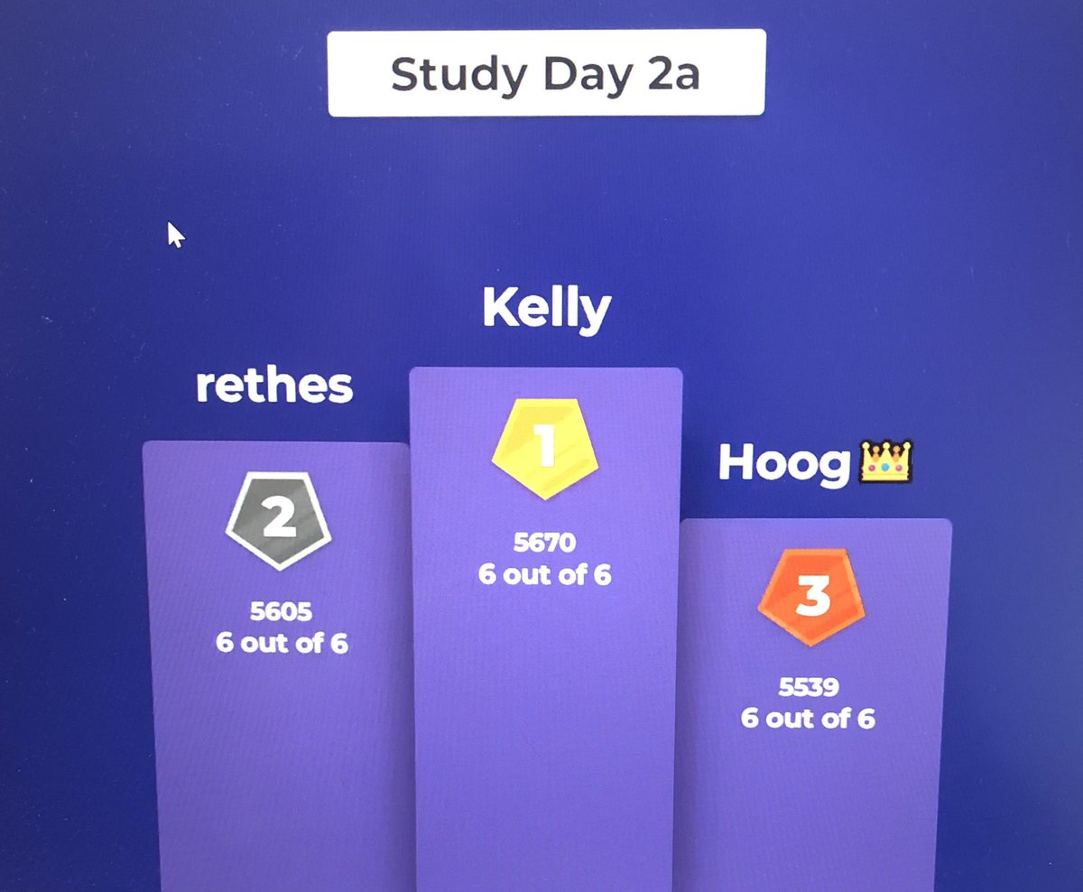 KellyMF8's tweet photo. First time I’ve actually won one of these - so proud! 😂 #firstplace #podium #kahoot @CPPEPCPEP #cppe #pharmacy https://t.co/Du0ZCvcjwu