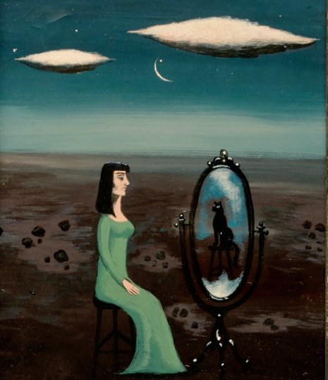 Self reflection, 1953 by Gertrude Abercrombie #WomensArt