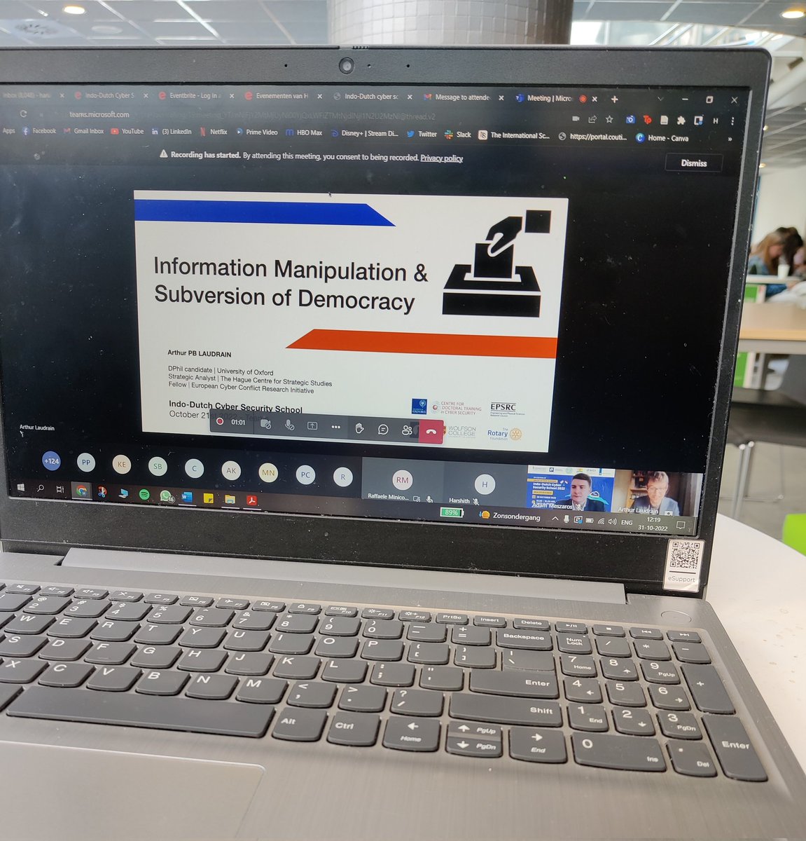 ibuitenlander's tweet image. Day 1 at @hcssnl&apos;s Indo-Dutch Cybersecurity School. Looking forward to learning about emerging cyber security threats and creating resilience strategies to combat them. #IDCS #Indodutch