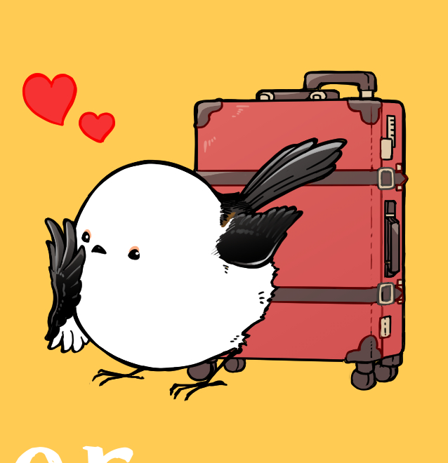 no humans bird animal focus heart simple background suitcase yellow background  illustration images