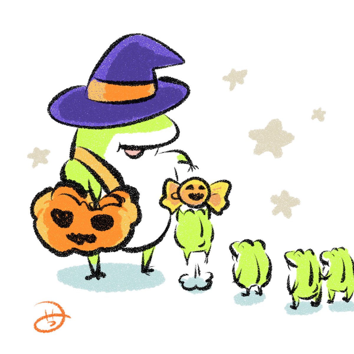 「Trick or Treat!! 」|anzutann春🐸のイラスト