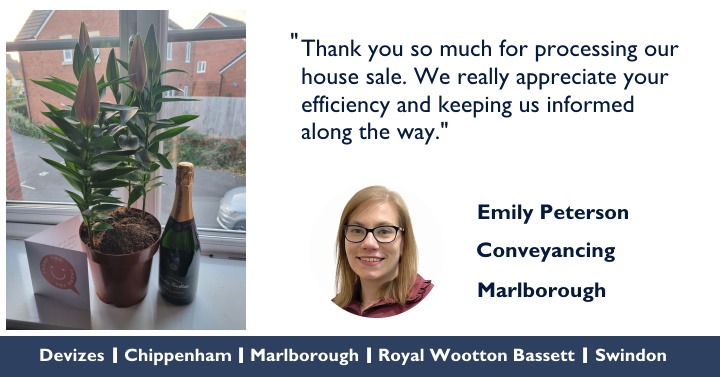 Emily Peterson, from our #Marlborough conveyancing team, recently received some lovely gifts and kind words from a very thankful client. Well done, Emily! #conveyancing