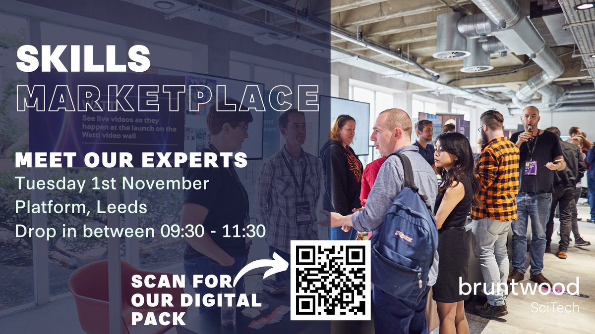Join <a href="/BW_SciTech/">Bruntwood SciTech</a> tomorrow for their free drop-in Skills Marketplace &amp; hear from #Leeds business experts on how to build #talent strategies, upskill employees &amp; grow your business!🌱

📆 Tues 1st Nov
⏰ 09:30 – 11:30
📍 Platform Leeds

Secure your place👇
eventbrite.co.uk/e/skills-marke…