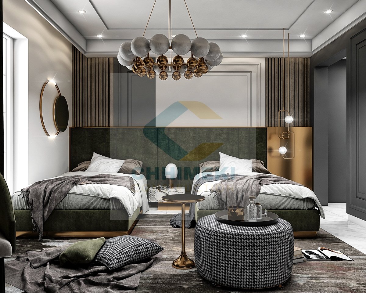 This cozy bed room makes us excited for fall.
          Chhimeki Construction 
         "premium home builders"
☎️ 01-4790470/ 9851154210