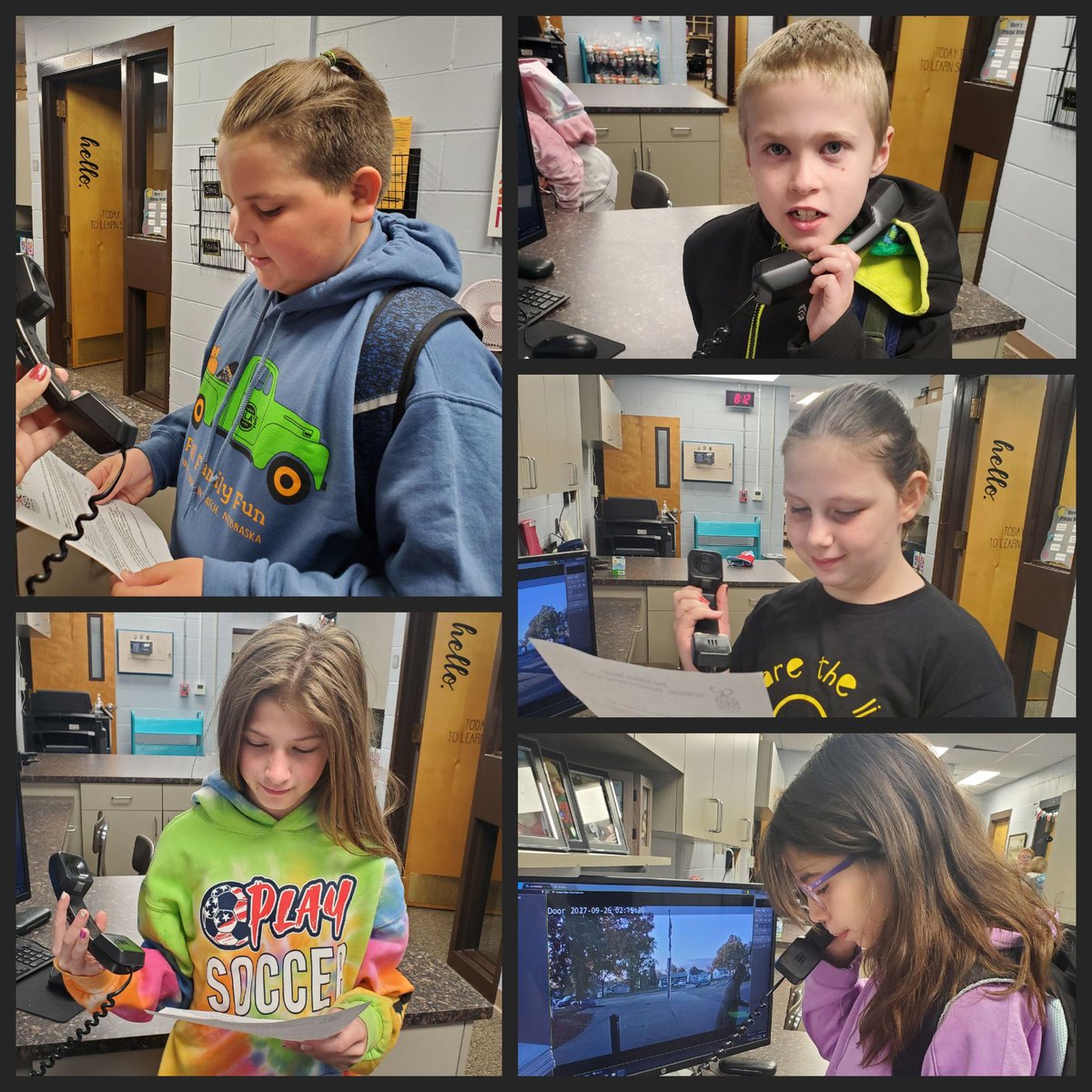 These 5 Student Council representatives did an awesome job speaking about Red Ribbon Week during morning announcements last week! We are proud of you, A.J., Johanna, Kenneth, Raegan and Amelia! 💙💛💙 <a href="/BellevueSchools/">Bellevue Public Schools</a> #ilovepublicschools #drivingwithsynergy