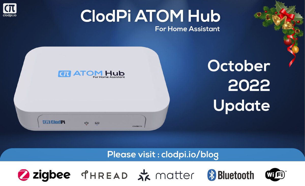 ClodPi ATOM Hub for <a href="/home_assistant/">Home Assistant</a> Latest update: clodpi.io/post/clodpi-la…

Join the waitlist clodpi.io/clodpiatomhub

#Matter <a href="/csaiot/">Connectivity Standards Alliance</a> #zigbee <a href="/ZWave/">Z-Wave</a> <a href="/TheThreadGroup/">Thread Group</a> #WiFi #Bluetooth <a href="/siliconlabs/">Silicon Labs</a> <a href="/TXInstruments/">Texas Instruments</a> <a href="/tweethue/">Philips Hue</a> <a href="/IKEA/">IKEA</a> <a href="/esphome_/">ESPHome</a> #homeassistant <a href="/hassioaddons/">Home Assistant Community Add-ons</a>
