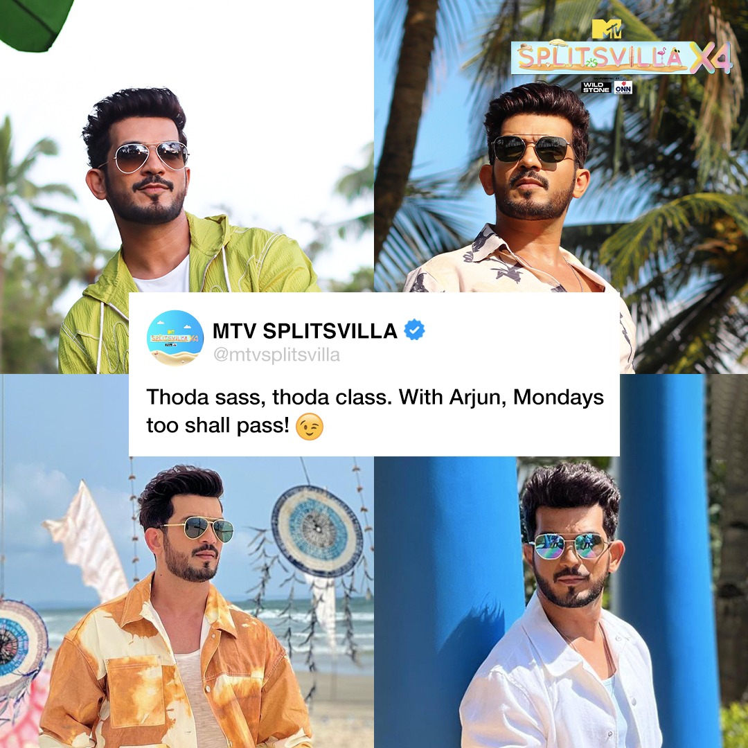 Dropping some Bijlee for an electrifying day!⚡️ #MTVSplitsvillaX4, Co-powered by @WildStoneIndia and @OnnPremiumWear, starts 12th Nov, every Sat & Sun at 7PM. Only on MTV & Voot. #PyaarSamundarPaar #MTVSplitsvilla #Splitsvilla #SplitsvillaKeSunnyArjun #ArjunBijlani