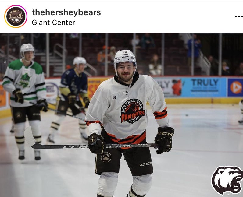 Loved seeing Garrett Pilon and the <a href="/TheHersheyBears/">x - Hershey Bears</a> sporting our #CYPuck jersey and other <a href="/CPIHLOfficial/">CPIHL Hockey</a> sweaters!