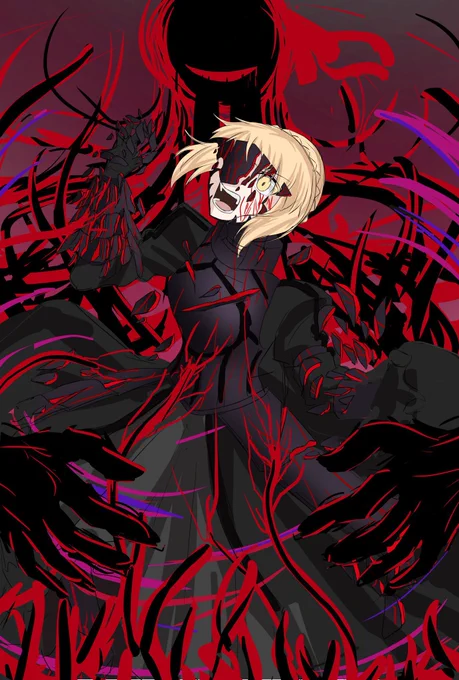 #今月描いた絵を晒そう珍しく1枚も完成させられなかったからラフで許して…… 