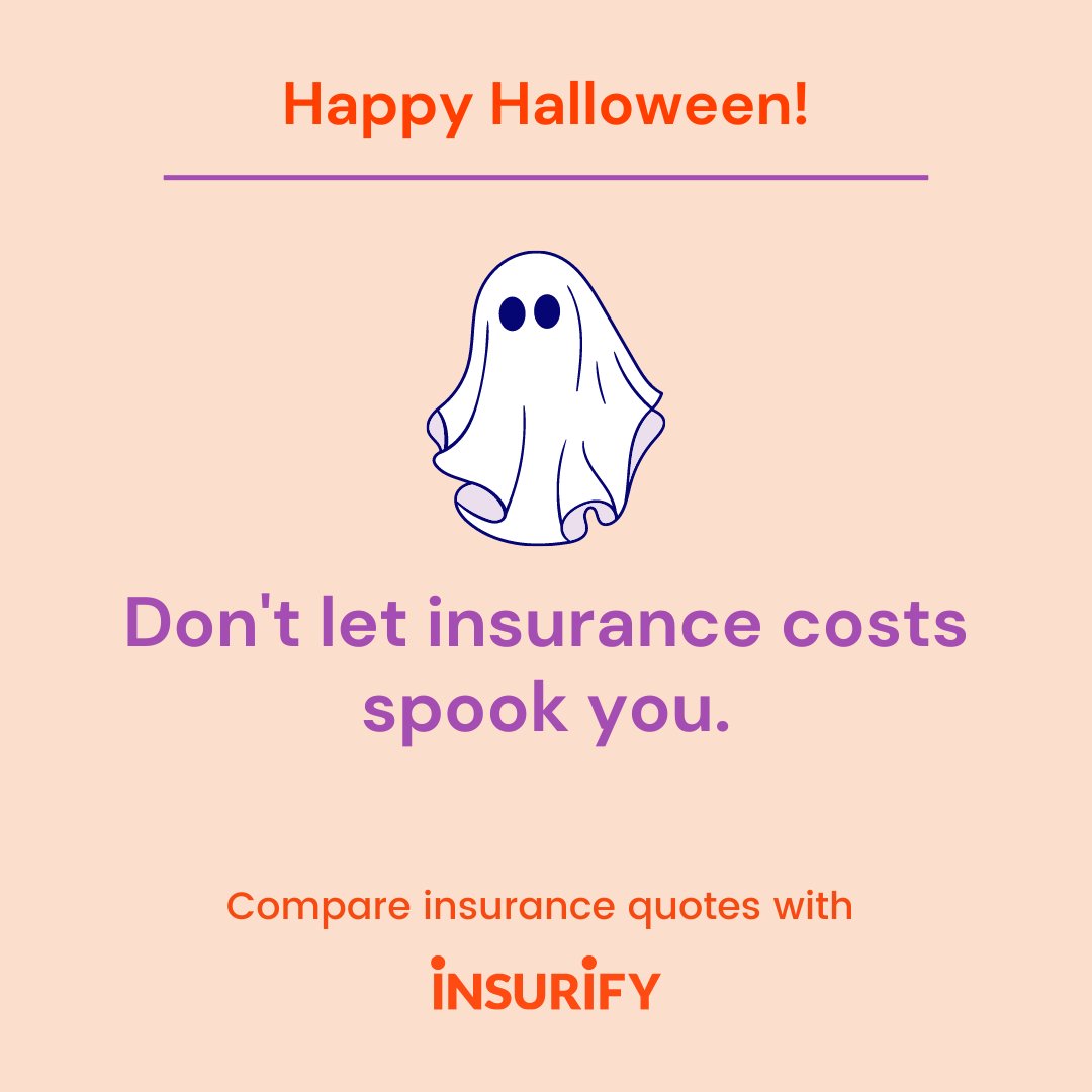 Happy Halloween from all of us here at Insurify! 🎃 👻⁠ Compare car insurance quotes here ➡️ bit.ly/3DI8VjP ⁠ #halloween #happyhalloween #halloween2022