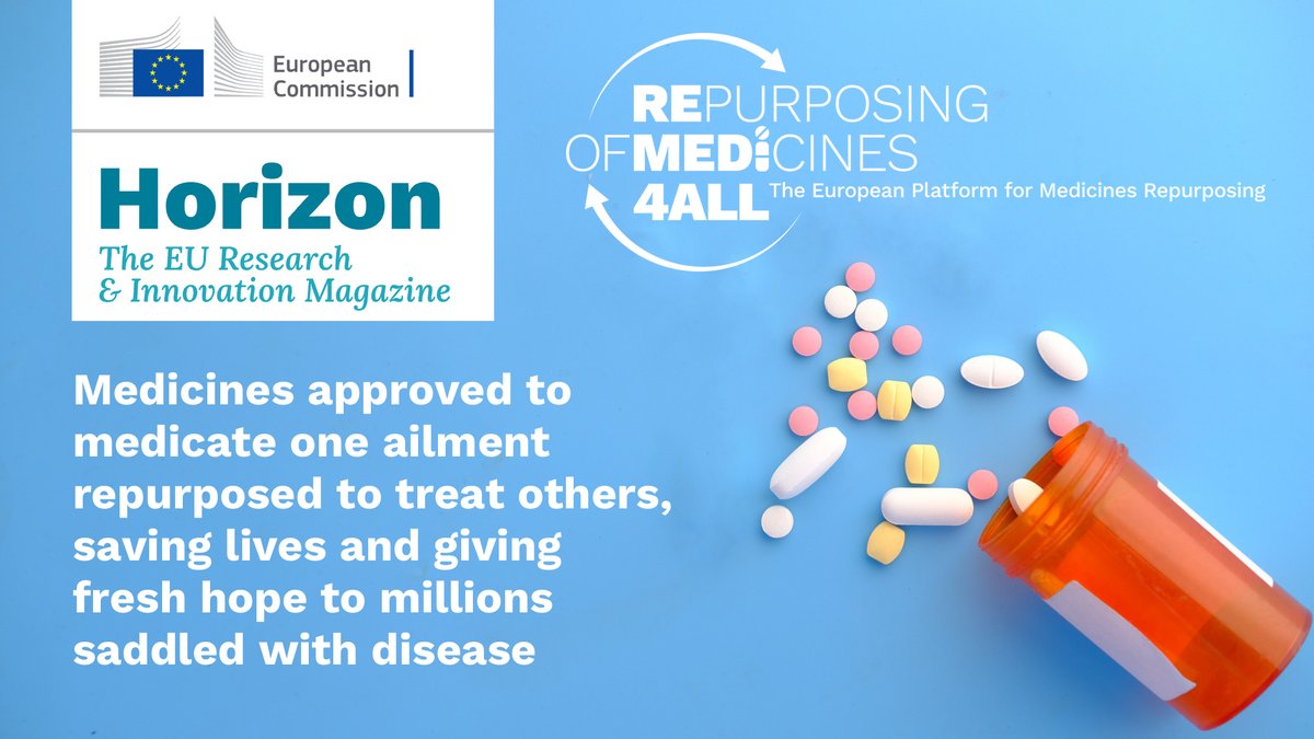 .@REMEDI4ALL - a project led by EATRIS to build a platform to enhance #MedicinesRepurposing - has been featured in the European Commission's Horizon Magazine.

👉 Read the full article here: ec.europa.eu/research-and-i… #R4ALL #DrugRepurposing #EUfunded