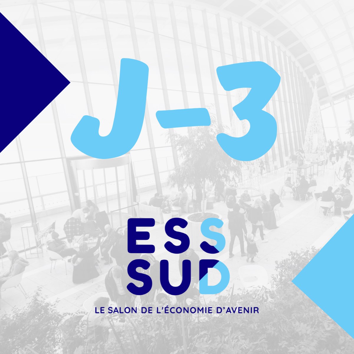 🗓️​ Le Salon ESS Sud c'est dans 3 jours !

Nous vous attendons nombreux lors de ce rendez-vous incontournable des acteurs de l'économie sociale et solidaire.
➡️Retrouvez toutes les informations et le programme par ici : buff.ly/3xugBBI 

#esssud #ess #marseille #regionsud