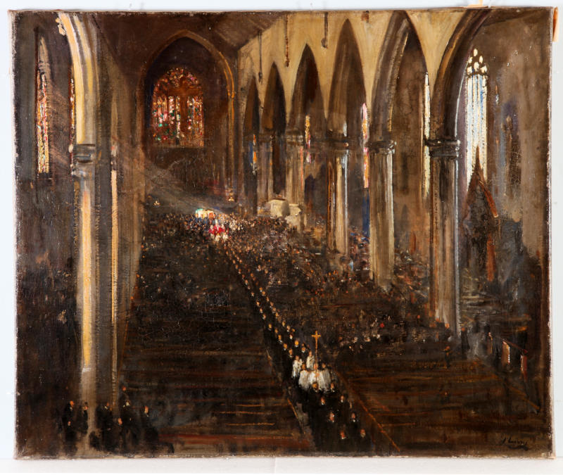 sthwrker's tweet photo. Sunday's Midday Mass at St George's Cathedral was offered for the repose of the soul of Terence MacSwiney, the Lord Mayor of Cork who died in Brixton Prison October 1920. https://t.co/0MWoXJPIbS