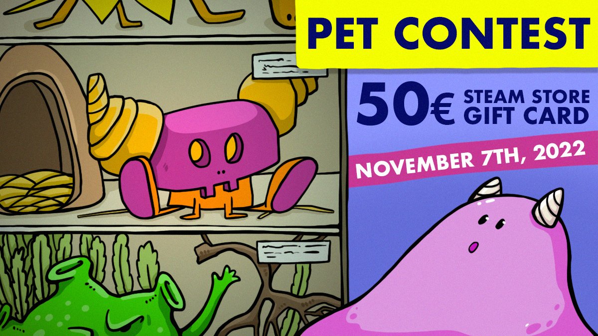 fredyssey's tweet photo. Do you remember our cute contest, don't you? 🐶🐱🐰 We are waiting for your photos in the comments to the original post: https://t.co/gWxr7OuFfg  

It's only a matter of a week till we announce the results! 🏆

#ContestAlert #contest #indiedev #gamedev #indiegame #petforslime https://t.co/IGGJ7PeSXG