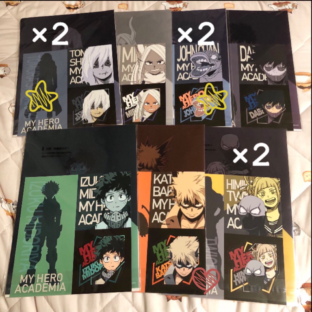 mmou16's tweet photo. 【譲渡・拡散希望】
一番くじ 僕のヒーローアカデミア 突入 ヒロアカ
■譲
・J賞 クリアファイル
・ K賞 タオル
・L賞 ラバーチャーム
プレゼント・マイク 荼毘 ジョン 爆豪 弔 トゥワイス トガヒミコ エンデヴァー ホークス デク 出久 ミルコ
■求
300円+送料※ALTに条件有 https://t.co/ohZOIgnzhR