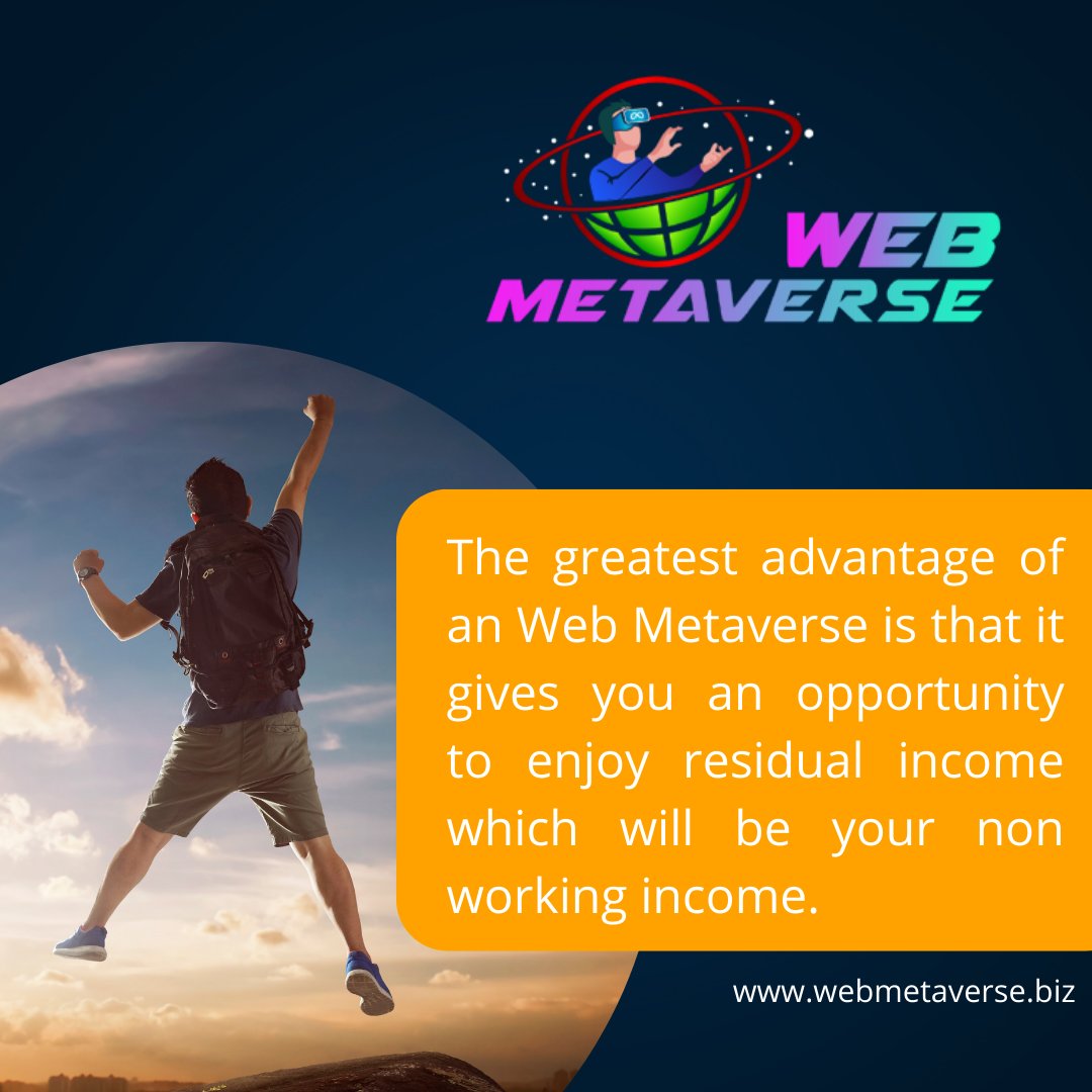 Web_metaverse1's tweet photo. The greatest advantage of an Web Metaverse is that it gives you an opportunity to enjoy residual income which will be your non working income.
join us now on telegram at https://t.co/AqMU7S7G0g
#gaming #metaverse #cryptocurrency #nft #mining #roi #metaverseexplained #solana https://t.co/QuXLfvTaxB