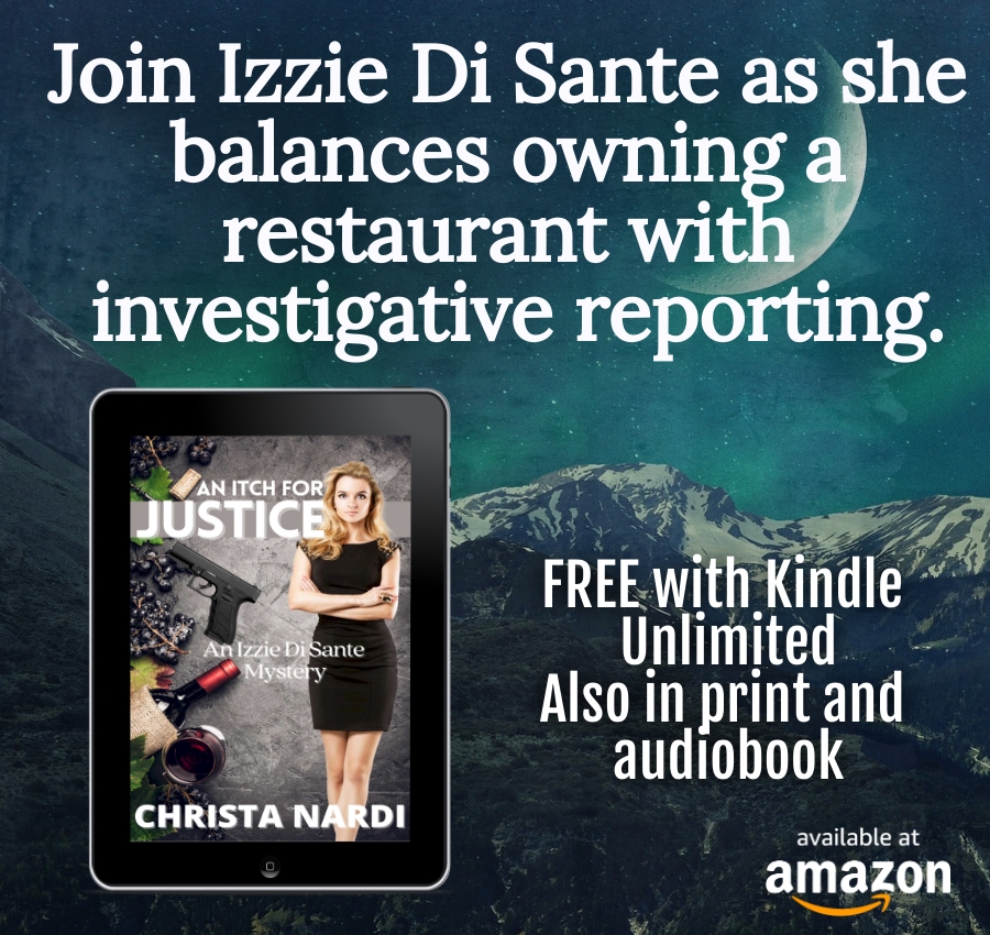 A stalled murder investigation pulls Izzie Di Sante back into investigative reporting. Join her as she balance her responsibilities at the restaurant and pursues her passion. First in new #mystery series. #IARTG books2read.com/ItchJustice