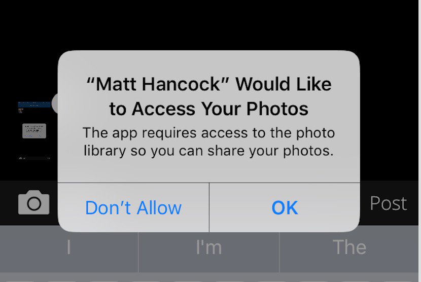 Matt Hancock MP launches his own app (2018)