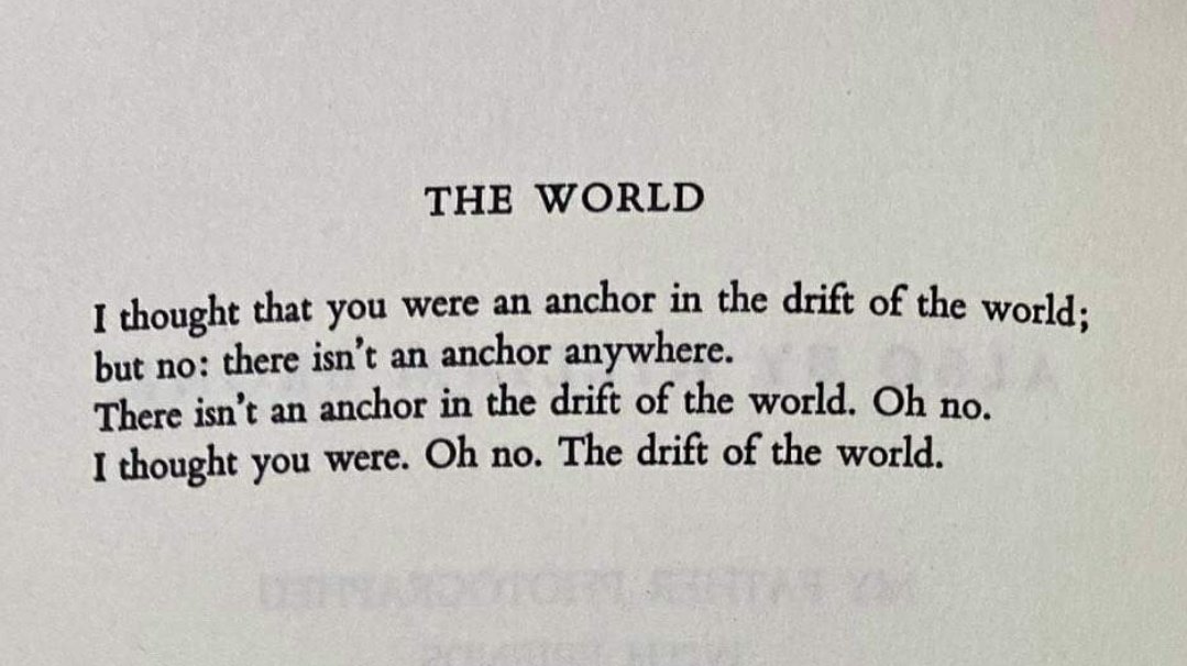 tuhintranslates's tweet photo. Not a day goes by that I don't think this William Bronk poem is the greatest ever written. https://t.co/0BO4AY9hM0