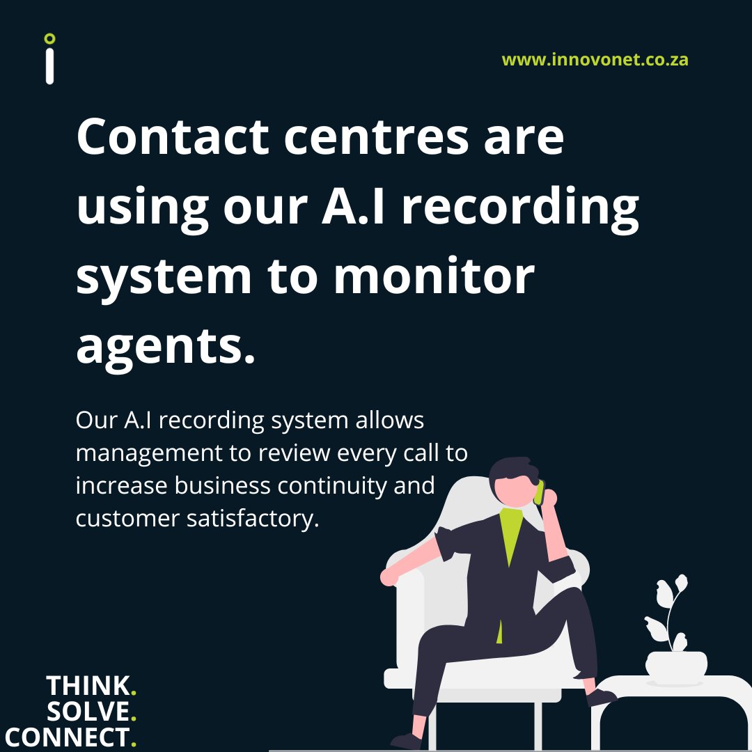 Contact centers can use recording systems to capture all customer interactions. This is helpful should an agent or manager need to review what happened on a call.