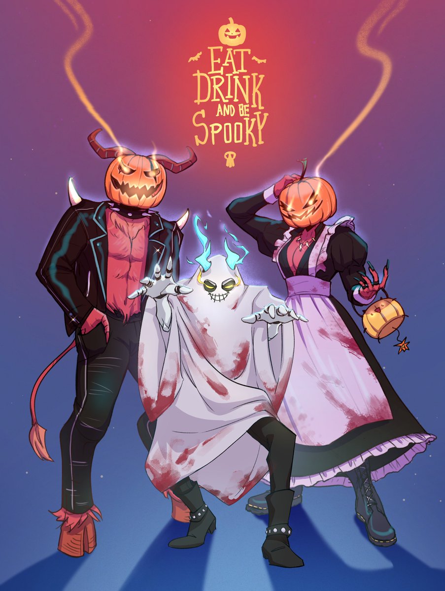 [Happy Hallow Night]

[Don't jump out of fright when we visit you tonight]

Stay spoopy lads.

(ฮัลโลวีนปีนี้เน้นก่อกวนเน้นสร้างเรื่อ---- คอลแลปฯ กับผปค.แฝ่ดคนดีคนเดิมจ้า)