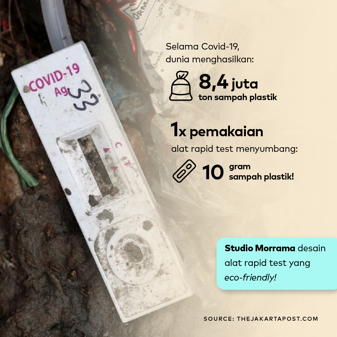 dreamers_lab's tweet photo. Alat rapid test menyumbang sampah plastik yang tak sedikit di masa #pandemi. Studio Morama hadirkan Eco-Flo sebagai alat rapid test yang eco-friendly.

Bagaimana menurutmu? Apakah sampah alat rapid tes konvensional juga menjadi kekhawatiranmu di gelombang pandemi baru ini? https://t.co/S6RIn4GbcW
