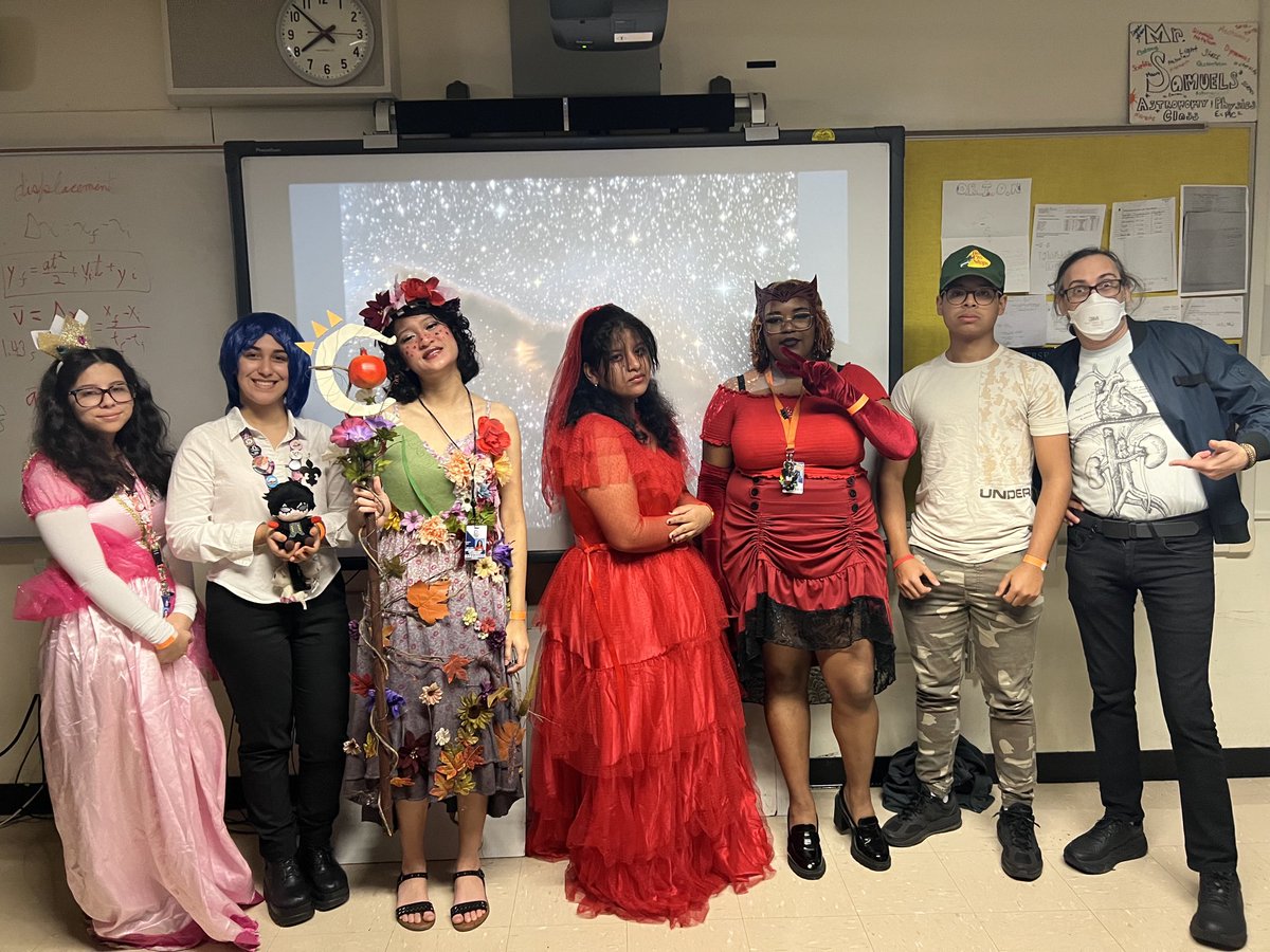 Celebrating Halloween costumes with Astronomy class at Jose Marti MAST 6-12 Academy! #JMMA #mast2223