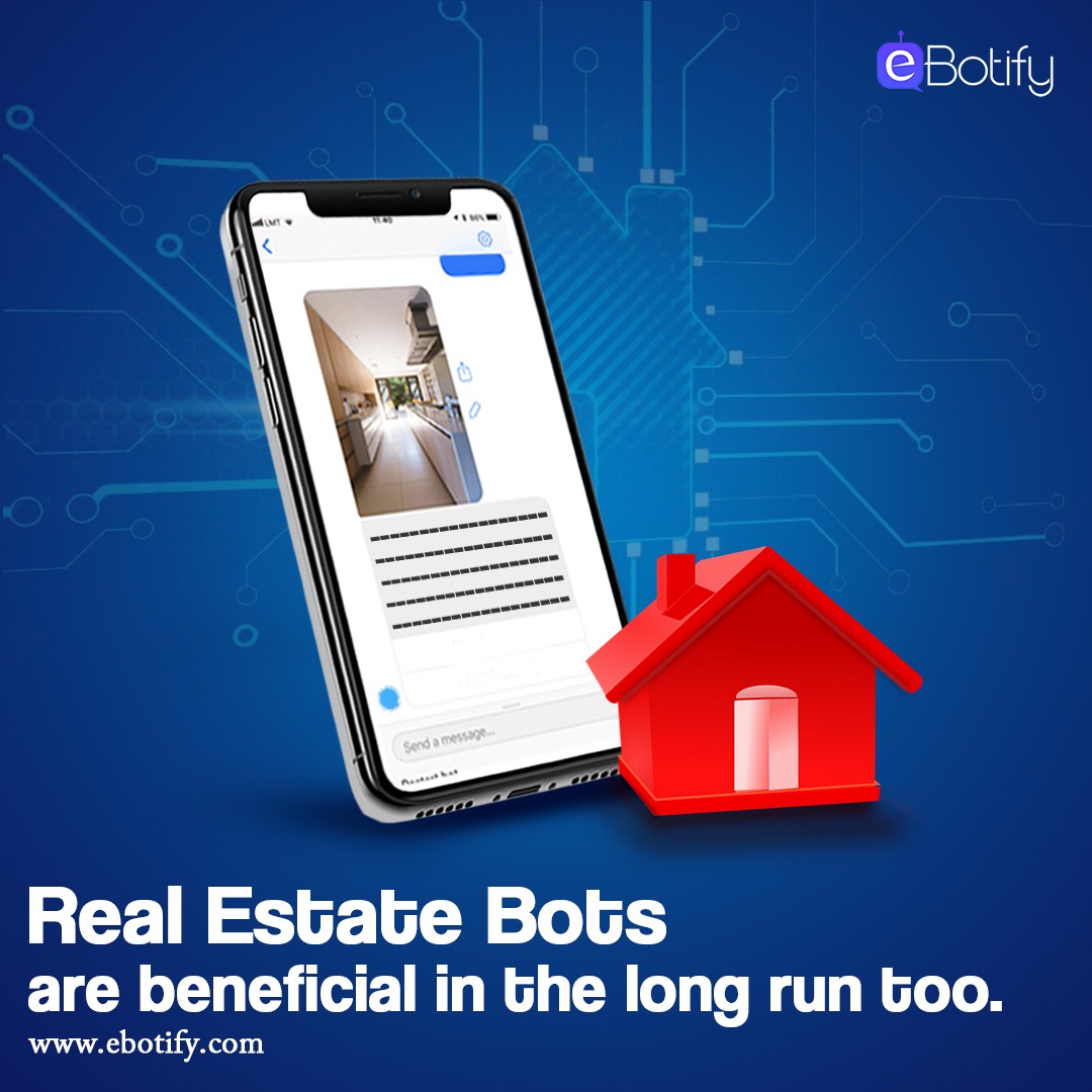 eBotify's tweet photo. Customers can be engaged by real estate bots not only during the buying process but also after-sales with additional property recommendations, notifications, real estate facts, current land prices, etc.
#chatbot #realestate #ebotify
#chatbots #chatbotdevelopment https://t.co/Anm2yrgjNH