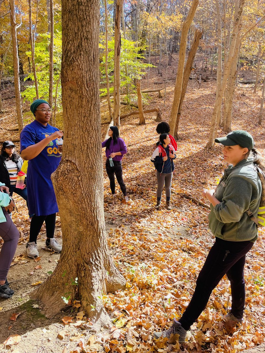 BanRidaW's tweet photo. Beautiful day last Friday taking an ‘educational hike’ with our #uoflsuperfund &amp; T32 trainees at the Jefferson Memorial Forest, Louisville, KY. Thanks to the UofL SRC Community Engagement and Training Cores for making this possible! https://t.co/HuN6ptyGyR