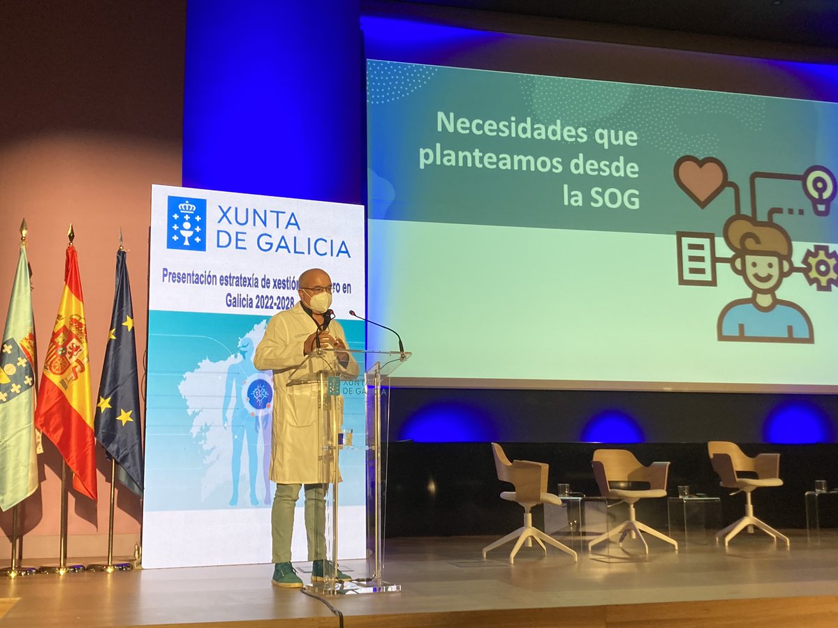 Sergio Vazquez comenta las necesidades asistenciales oncológicas en la Presentación estratexia de Xestión do Cancro en Galicia 2022-2028 @SOG_Galicia @mlazqui @AntonioGomezC4