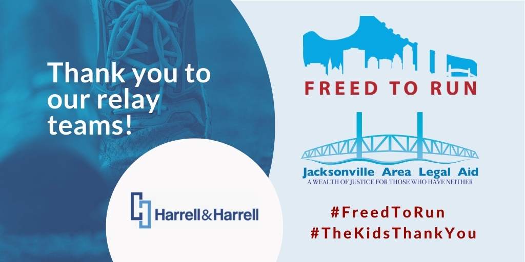 JaxLegalAid's tweet photo. We all have those friends we can always count on. For JALA, @JaxPI is among them. They're back again for #FreedToRun 6.0! Donate to their team at: https://t.co/gWy6loJZZO
#TheKidsThankYou https://t.co/j3JO8agdCE