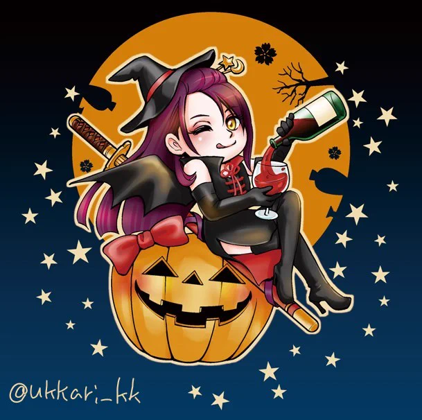 だいぶ前だけど、グッズ用に描いたハロウィンたろじろです 