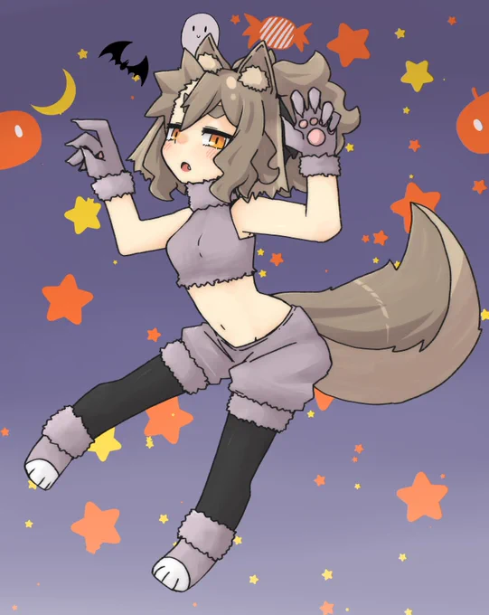 今年のハロウィン泰山ちゃんです。耳4つ無い? 