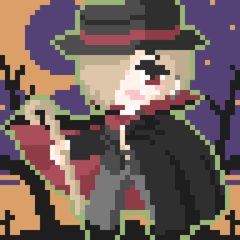 白坂小梅 「ハロウィン小梅ちゃん(再掲) 」|ネコ好きの人のイラスト
