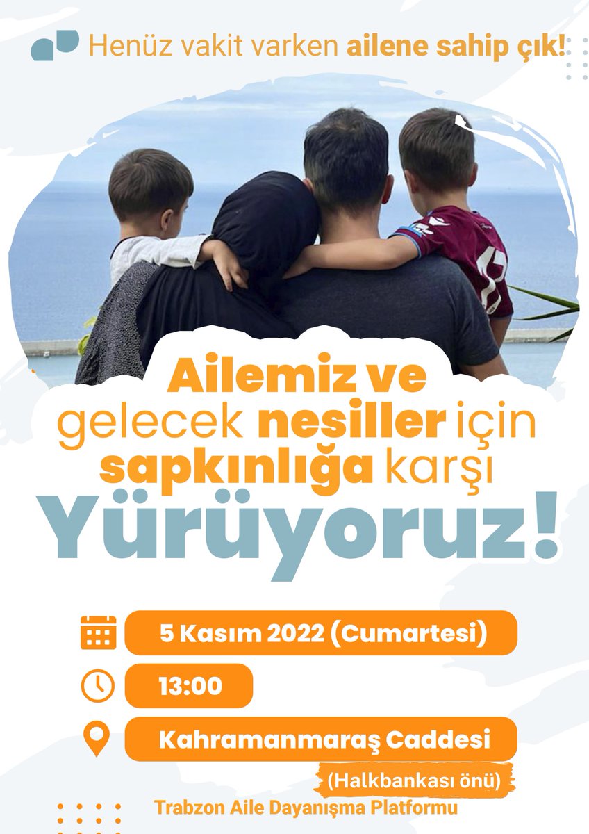 5 Kasım Cumartesi saat 13:00 da Kahramanmaraş caddesi Halkbankası önünden meydana yürüyüş yapılacaktır. Henüz vakit varken ailene sahip çık diyor ve herkesi yürüyüşe ve ardından yapılacak basın açıklamasına davet ediyoruz.