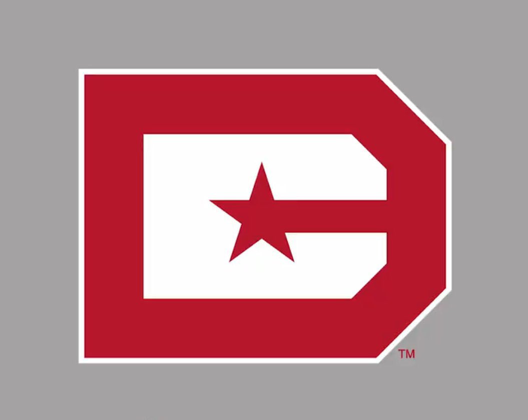 The D.C. Defenders’ new logo (left) is an altered version of the 2020 alternate logo (right) with a simpler wordmark. Also, outside of the logo, the team will use periods in D.C. this time around. The long national nightmare is over!