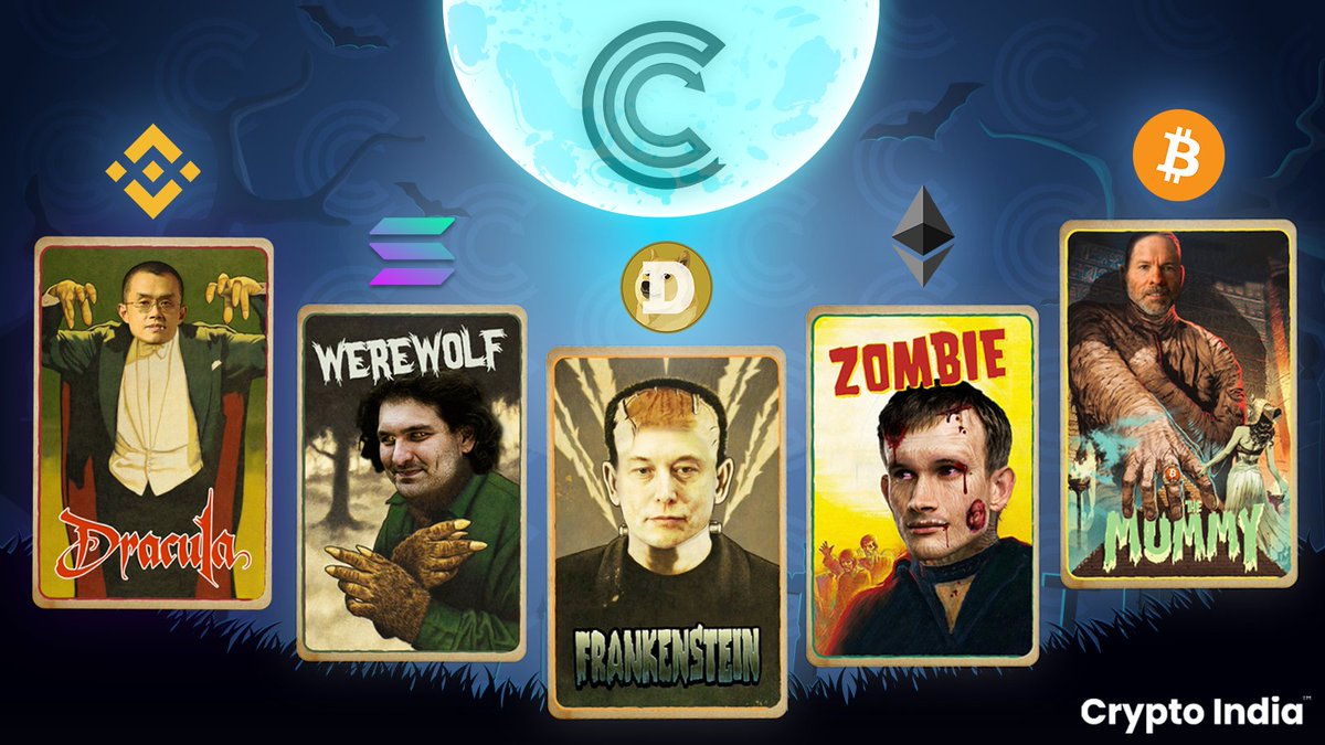 Crypto India (@cryptooindia) on Twitter photo ๐ Happy Halloween ๐ 
Letโs have some fun & celebrate together. 
5 lucky winners will also have a chance to win $10 each.
To enter: 
โค๏ธ Like, ๐  RT, ๐ฌ  Comment & let us know which is ur fav monster & why? :
 
Psst: The GA ends in 24 hrs, so hurry!! ๐ Happy Halloween ๐ 
Letโs have some fun & celebrate together. 
5 lucky winners will also have a chance to win $10 each.
To enter: 
โค๏ธ Like, ๐  RT, ๐ฌ  Comment & let us know which is ur fav monster & why? :
 
Psst: The GA ends in 24 hrs, so hurry!!