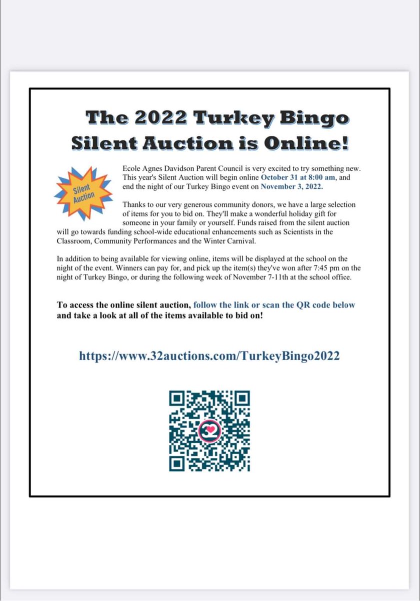 32auctions.com/TurkeyBingo2022