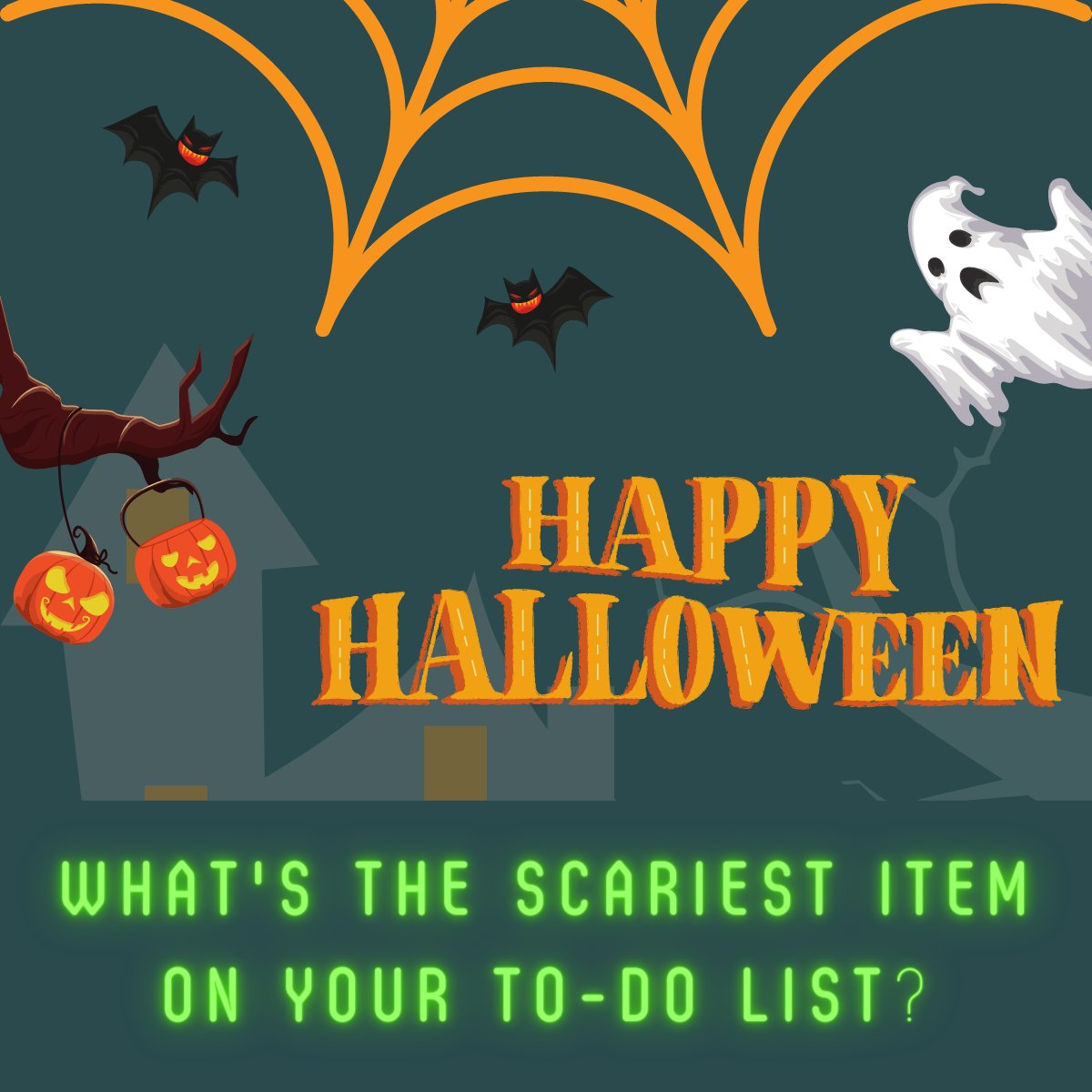 YazdaniCF's tweet image. What&apos;s the scariest item on your to-do list?

#HappyHalloween #todolist