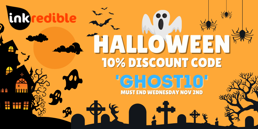 INKredibleBarry's tweet photo. Save 10% with Discount Code 'GHOST10' on all Ink Cartridges, Toner, Drums and Printer Paper at https://t.co/eslycBrbJF - Must End Wednesday

#HappyHalloween #Halloween #HalloweenUK https://t.co/L4oqz0gmOx