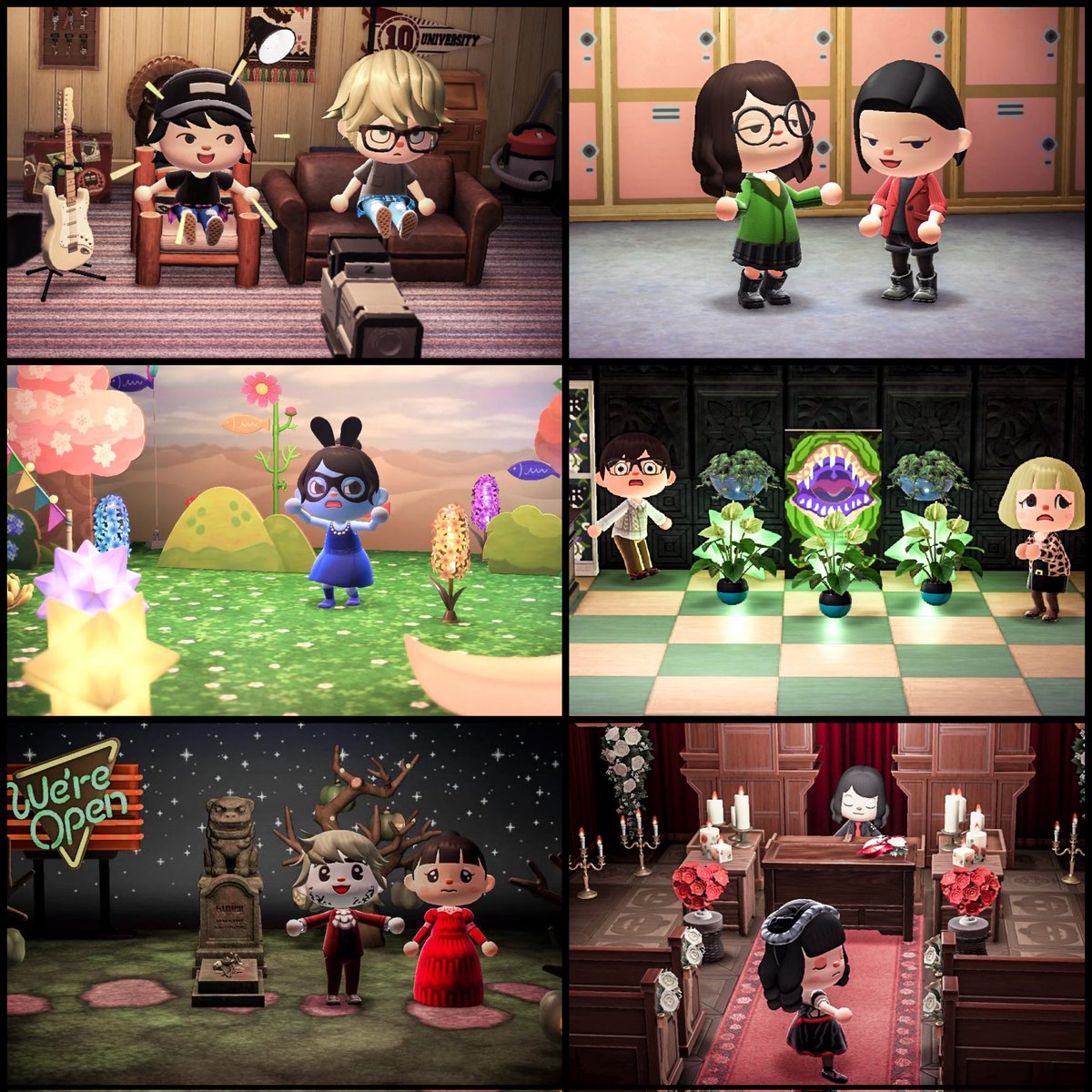 TabbyRoad's tweet photo. Last years costumes. Would love to recreate these with the 2.0 items and features!

#AnimalCrossingNewHorizons #acnh https://t.co/nmbqes7eD4