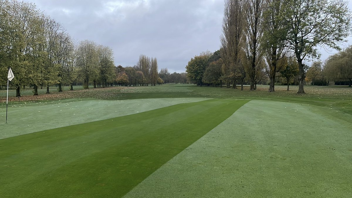 c86low's tweet photo. Disease certainly showing it’s face over the weekend! Demo of the @RedeximUK top brush. #golfcourse #turf #autumn #greenkeeping https://t.co/gnj7m2bSif