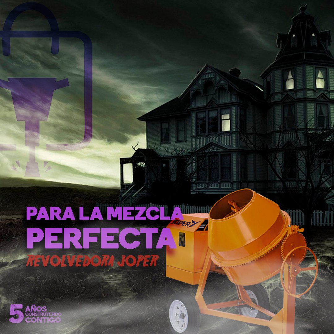 _aMakinari's tweet photo. 📌Que tus proyectos no parezcan sitios abandonados!! 💀 Consigue la mezcla perfecta con la #revolvedora #Joper #Halloween
Encuéntrala disponible en #aMakinari 👇😉
☎️ ¡Llámanos! (844) 432 4480 https://t.co/NZpb9F37eB