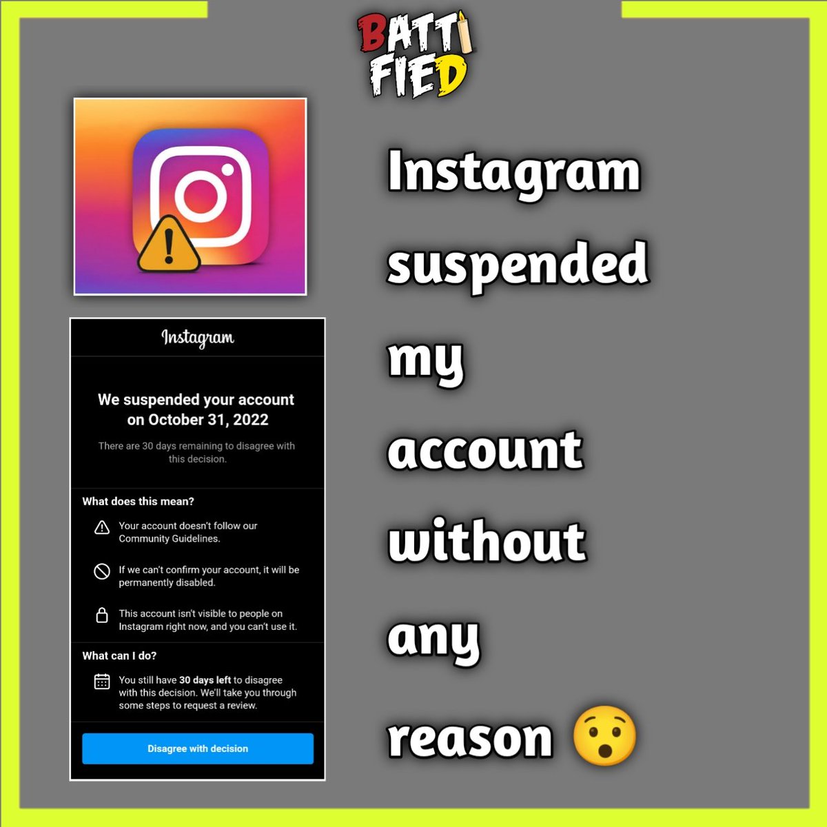 My insta suspended
#instagramdown