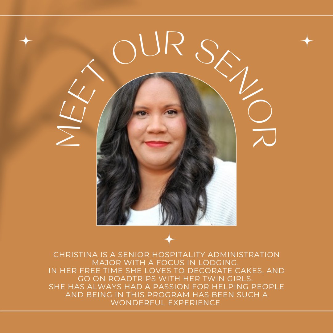 Meet us for lunch today &amp; Meet our senior!

We love Christina and are thrilled to see what's next for her <3

Serving 11:30-12:30 (or sellout) between McKibben &amp; Liberal Arts

#sfafoodlab #SFA_PCOE #jacksgetinvolved #sfastudentlife #sfabarstool