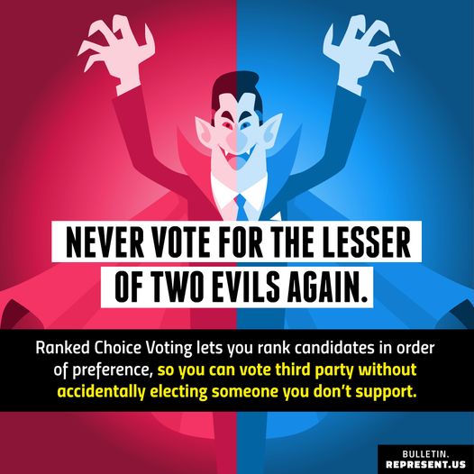 Nothing's spooky about Ranked Choice Voting. Let's bring better choices and more accountability to voters.