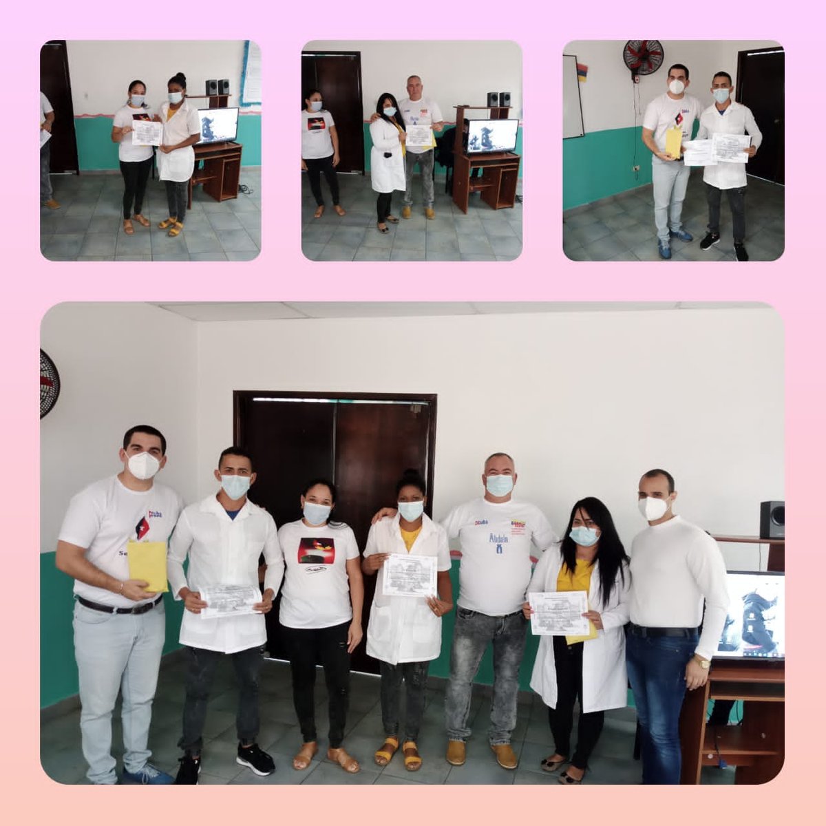 Con la presencia del Dr. Nelson Ernesto Pulido Aguilera, Jefe de las Misiones Sociales en el estado La Guaira; se realizó el acto de graduación del Entrenamiento en Gestión de los procesos básicos para jefes de CDI. 

#CubaPorLaVida #MejorSinBloqueo #TodosJuntos #Cuba