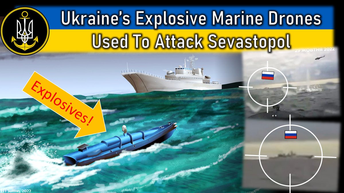 ***ANALYSIS*** The October 29 Ukrainian attack on the #Russian Navy in Sevastopol is historically significant. It is a glimpse into the future of naval warfare See subsequent tweet for link #OSINT