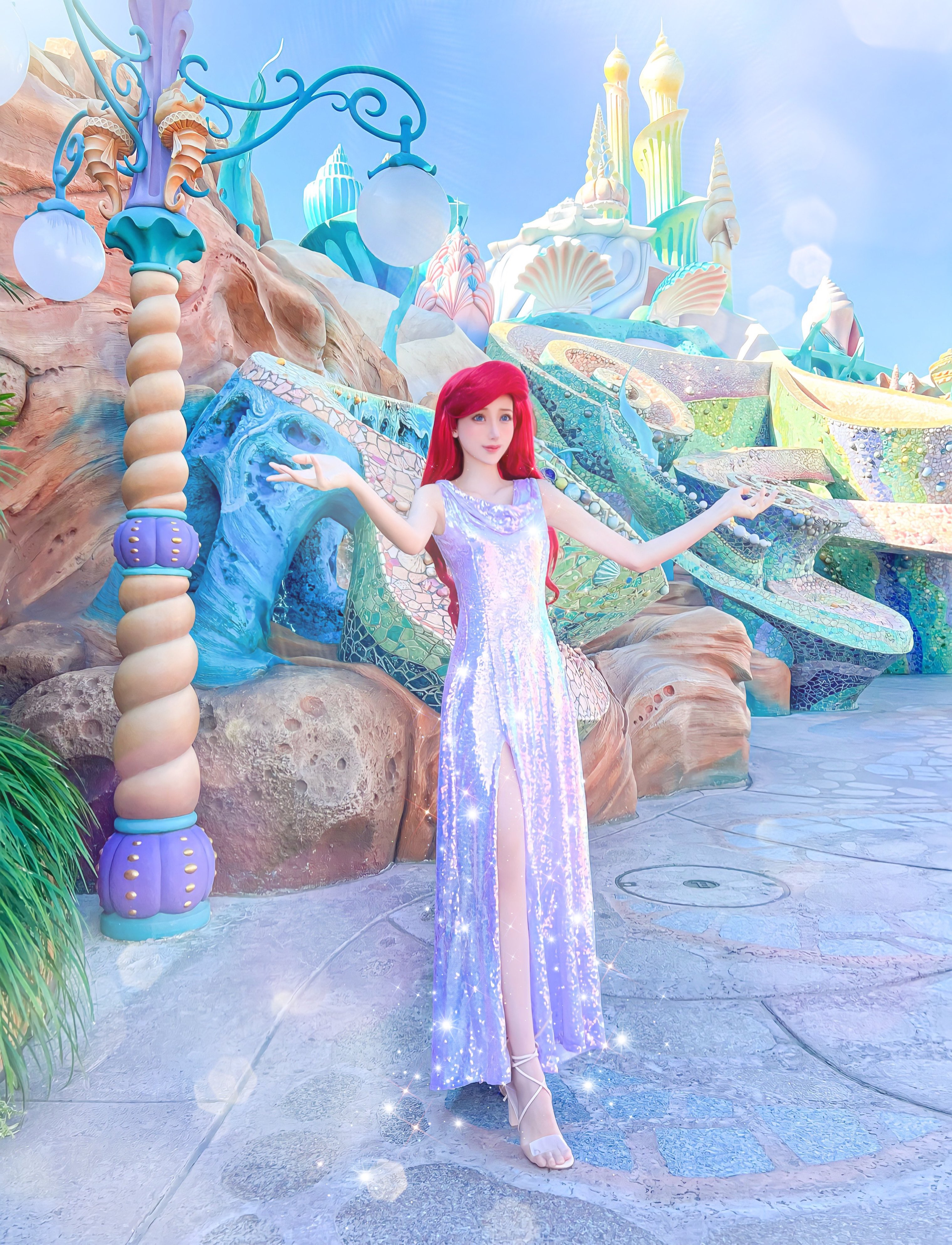 き*い様 【Dハロ仮装】アリエル　ドレス【明後日まで値下げ/オークション式】 き*い様 【Dハロ仮装】アリエル ドレス【明後日まで値下げ